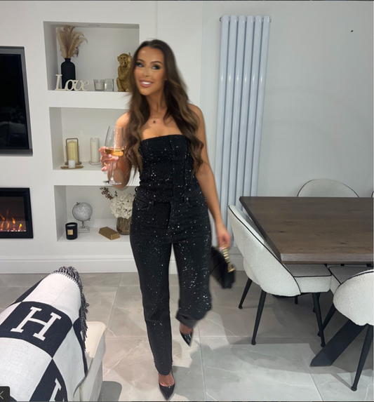 Silvermuse Rhinestone Jeans (Black)